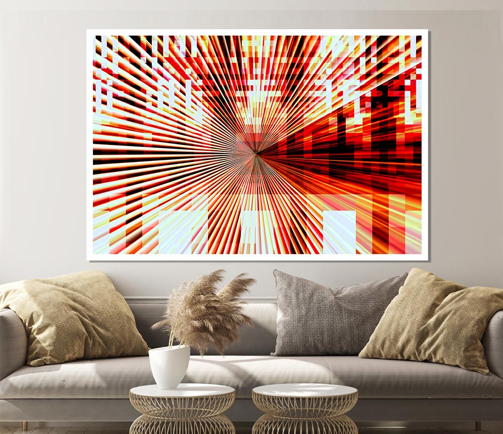 Blaze Of Light Print Poster Wall Art