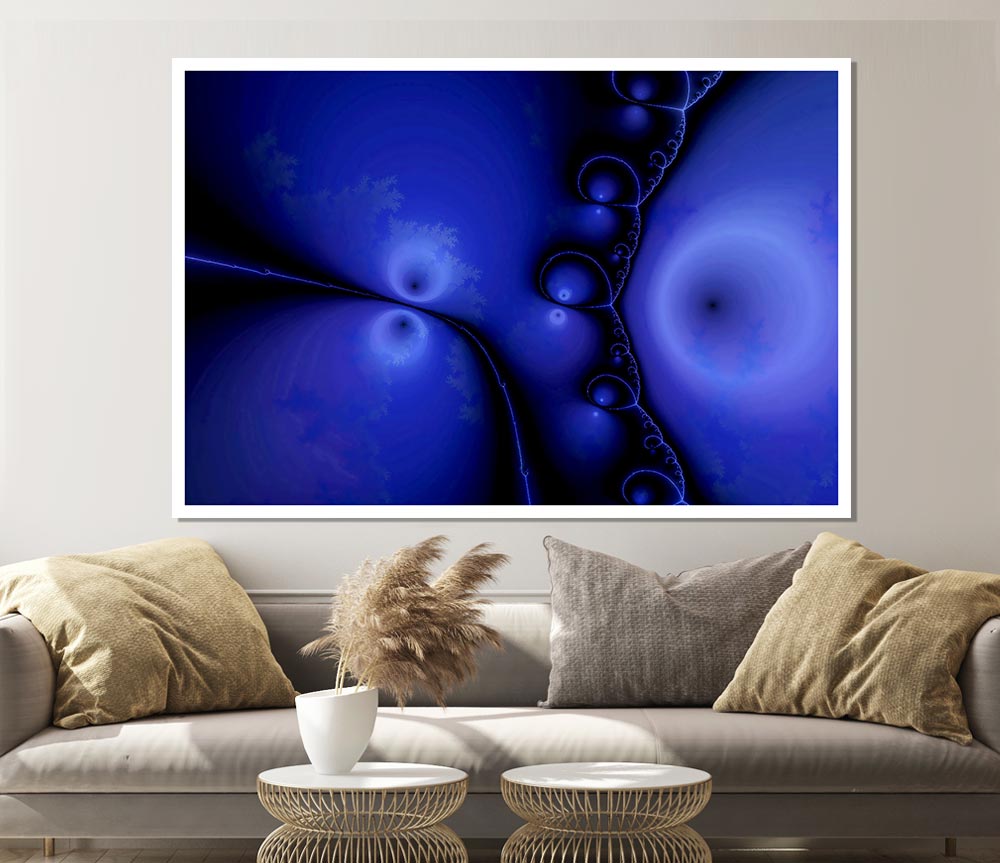 Blue Combined Print Poster Wall Art