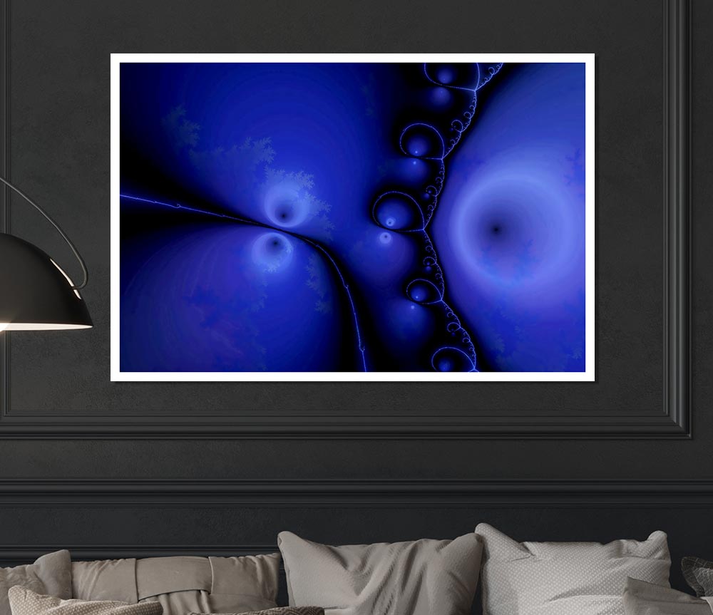 Blue Combined Print Poster Wall Art