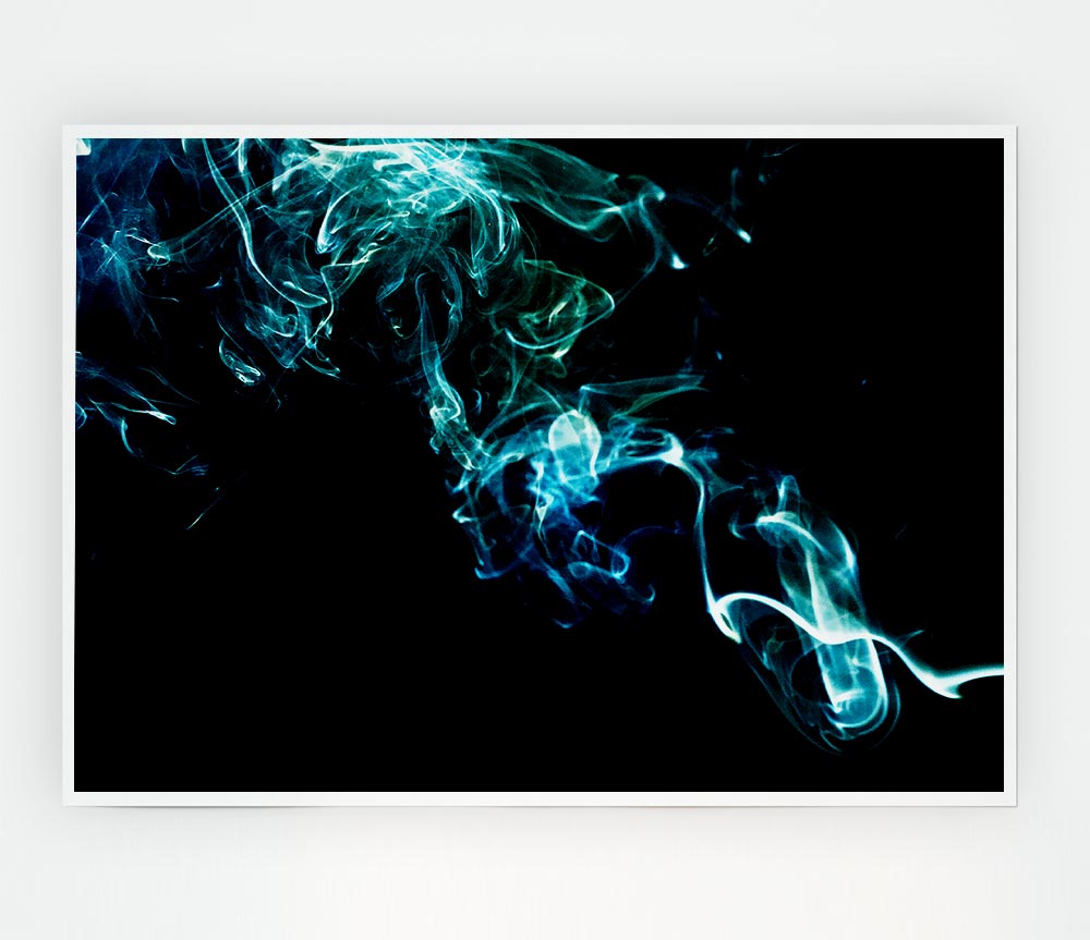 Blue Energy Print Poster Wall Art