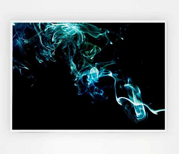 Blue Energy Print Poster Wall Art