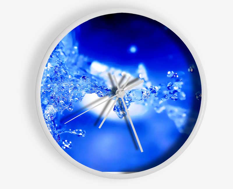 Blue Parting Clock - Wallart-Direct UK