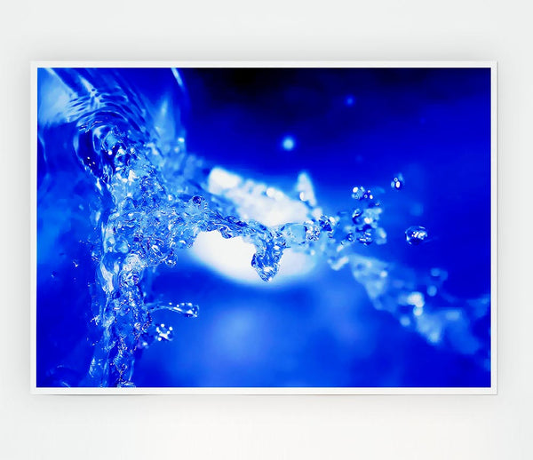 Blue Parting Print Poster Wall Art