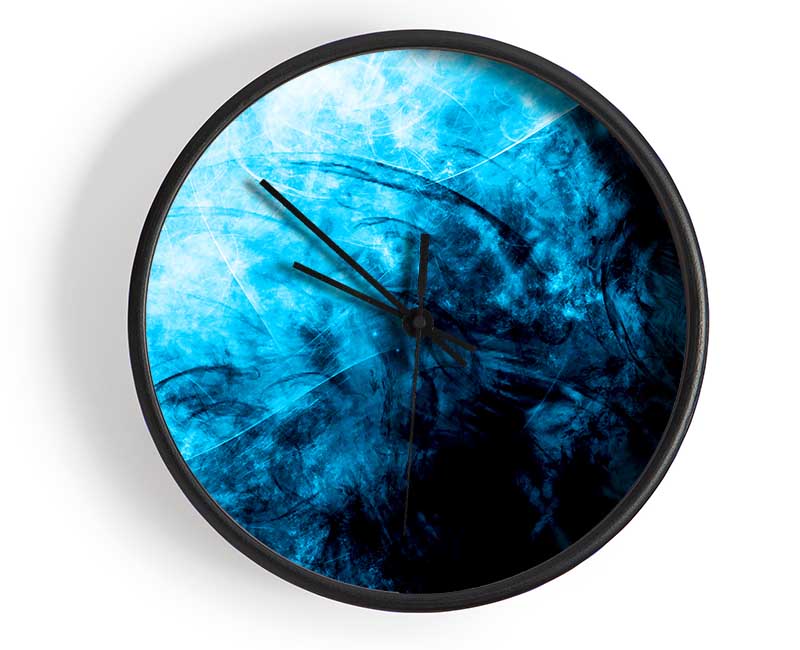 Blue Storm Clock - Wallart-Direct UK