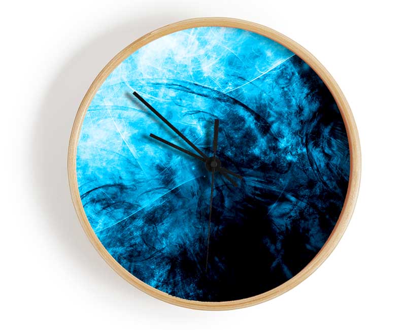 Blue Storm Clock - Wallart-Direct UK