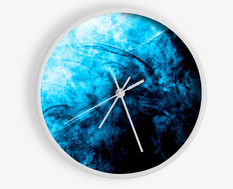 Blue Storm Clock - Wallart-Direct UK