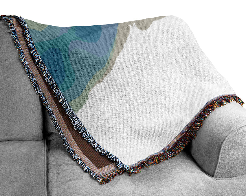 Blurred Colours Woven Blanket