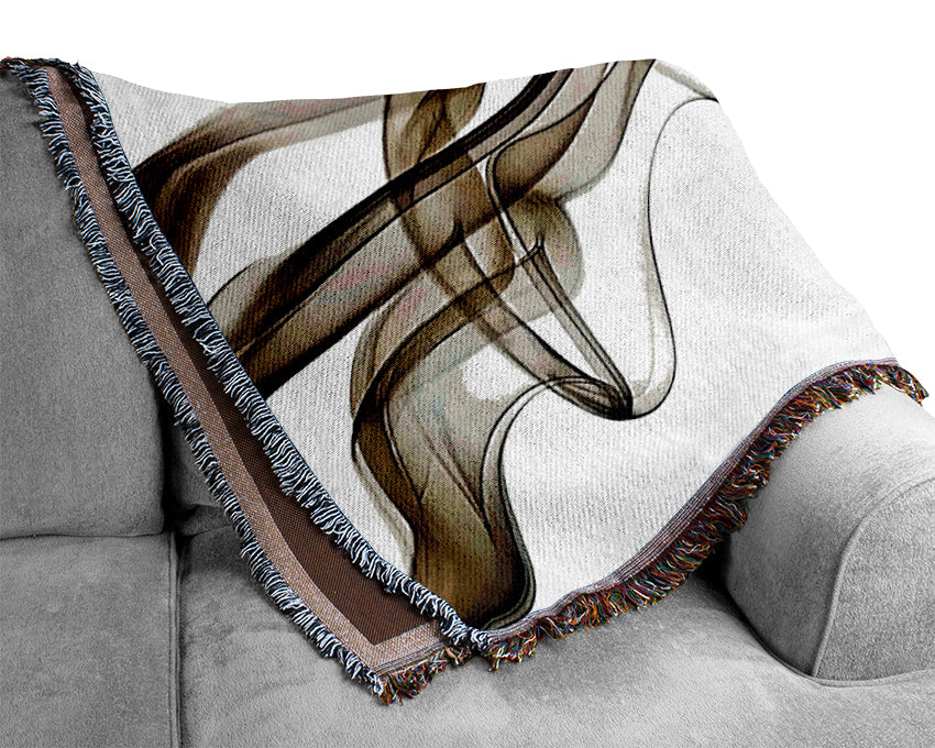 Brown Smoked Trail Woven Blanket