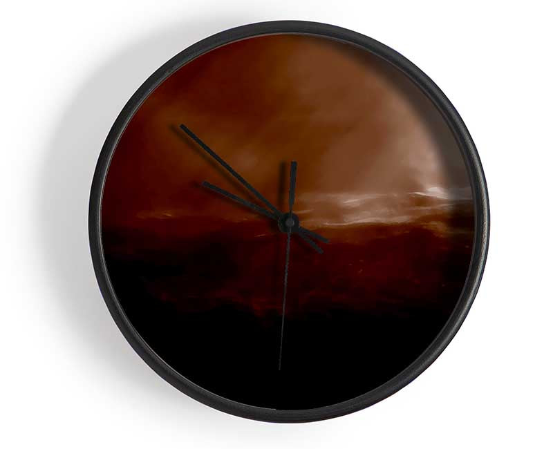 Brown Clock - Wallart-Direct UK