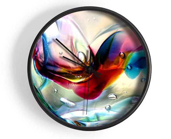 Bubbles 2 Clock - Wallart-Direct UK