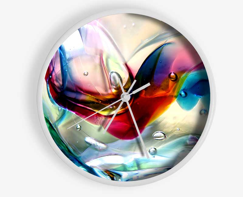 Bubbles 2 Clock - Wallart-Direct UK