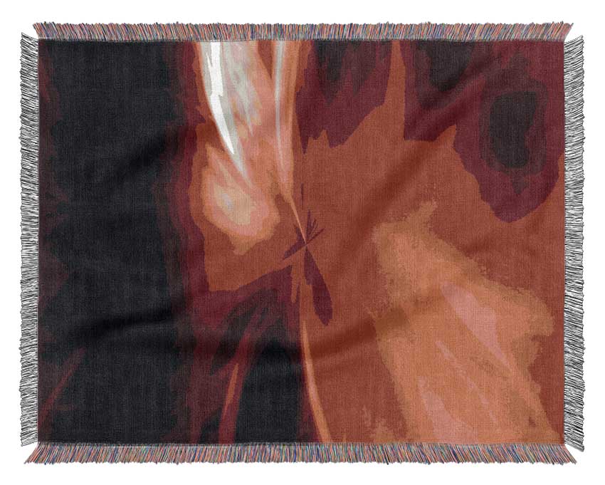 Celestial Core Red Woven Blanket