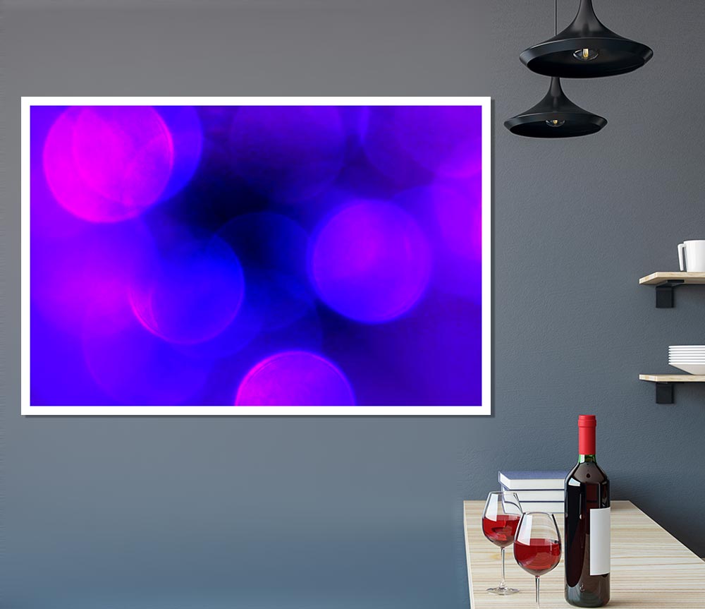 Cerise Blues Print Poster Wall Art