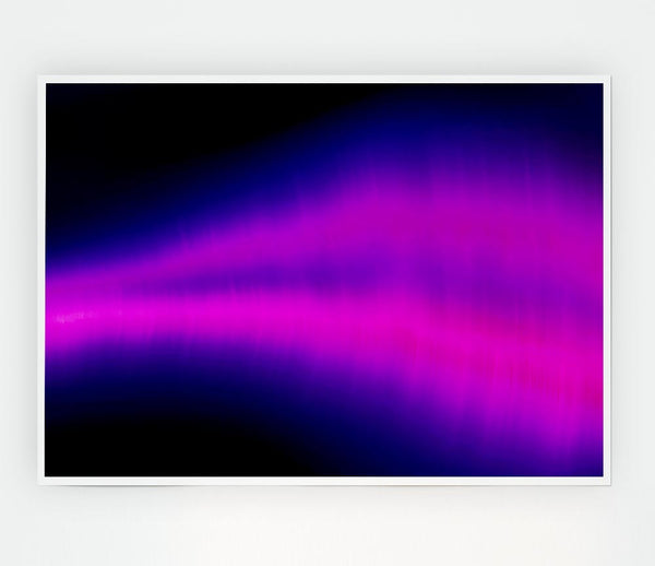 Cerise Sound Wave Print Poster Wall Art