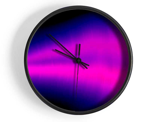 Cerise Sound Wave Clock - Wallart-Direct UK