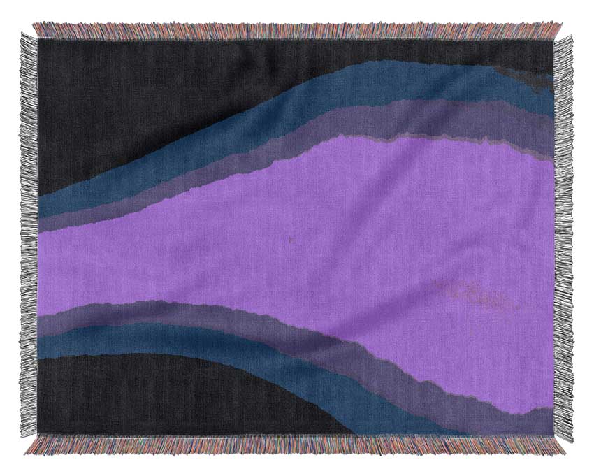 Cerise Sound Wave Woven Blanket