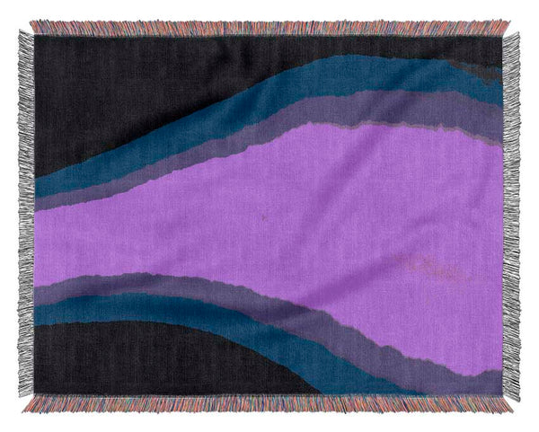 Cerise Sound Wave Woven Blanket