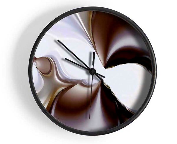 Chocolate Cream Clock - Wallart-Direct UK