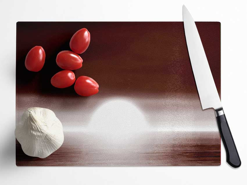 Chocolate Horizon Glass Chopping Board