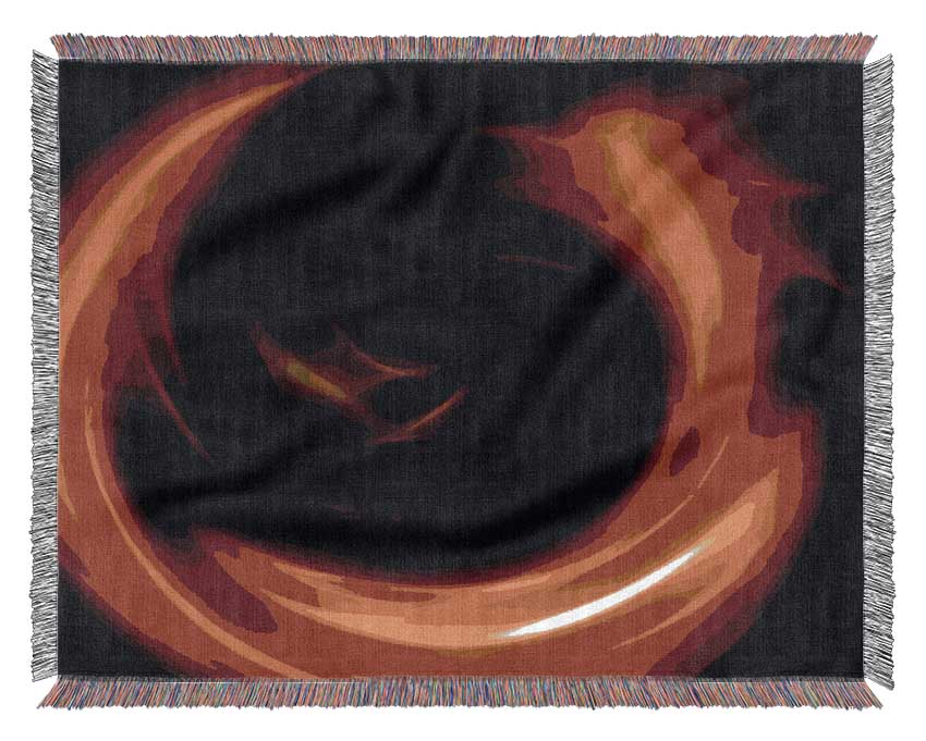 Circle Of Fire Woven Blanket