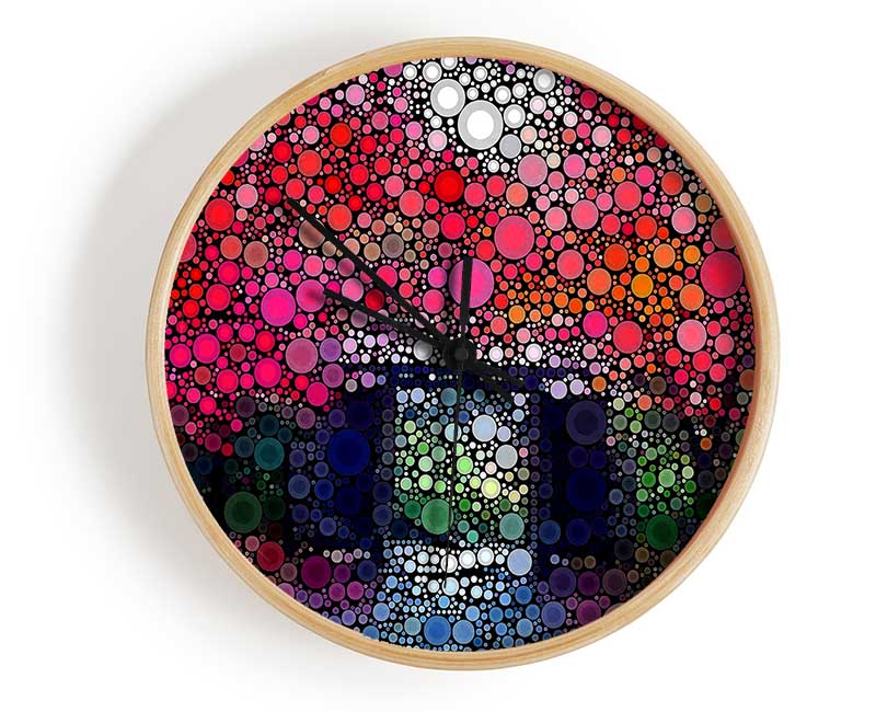 Circles In The Garden Clock - Wallart-Direct UK