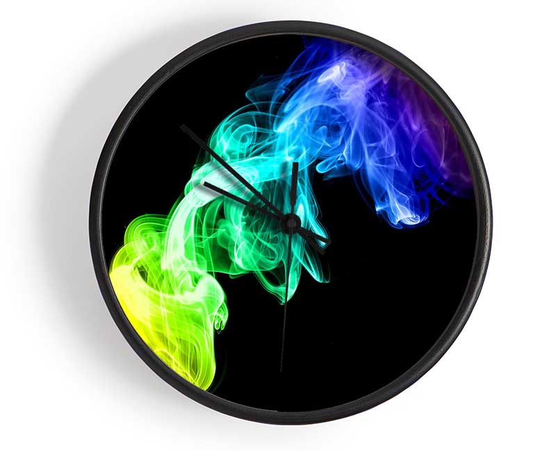 Colorful Smoke 2 Clock - Wallart-Direct UK