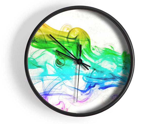 Colorful Smoke 3 Clock - Wallart-Direct UK