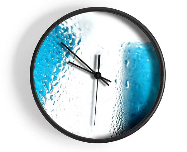 Condensation On Glass Clock - Wallart-Direct UK