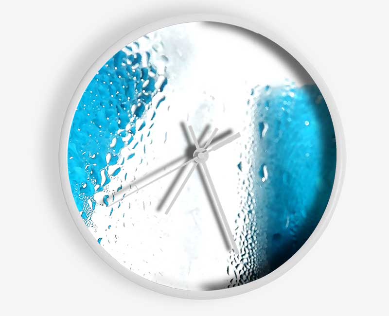 Condensation On Glass Clock - Wallart-Direct UK