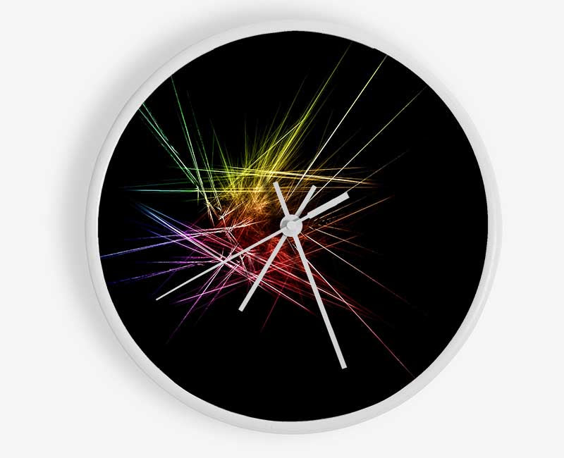 Rainbow Blast Clock - Wallart-Direct UK