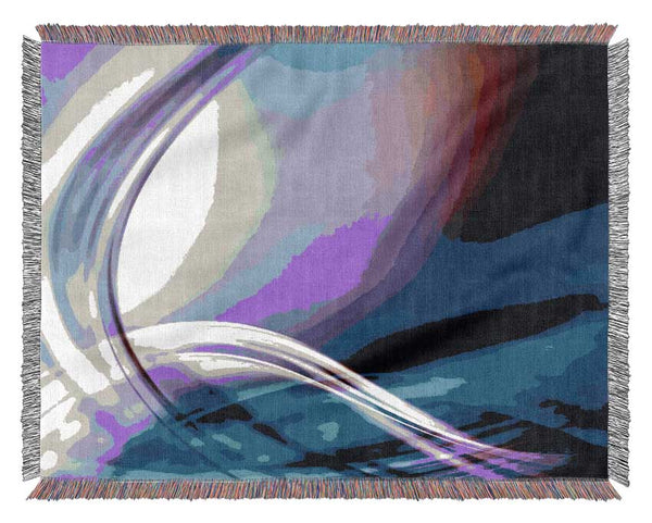 Curves Of Light Woven Blanket