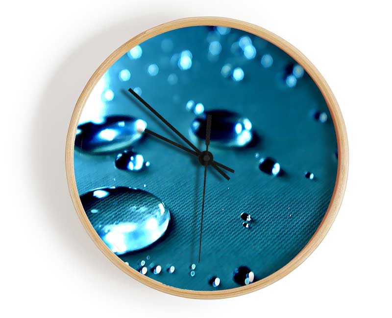 Drops Of Water Clock - Wallart-Direct UK