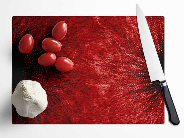 Duo Red Glass Chopping Board