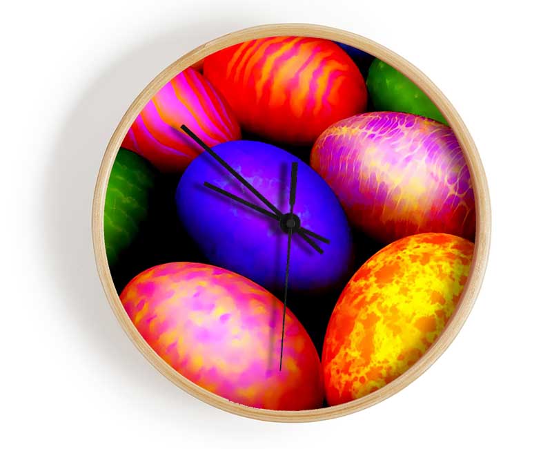 Easter Egg Hunt Clock - Wallart-Direct UK