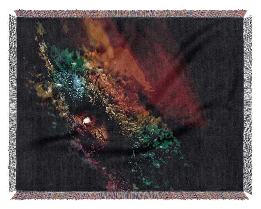 Eye Of The Rainbow Woven Blanket