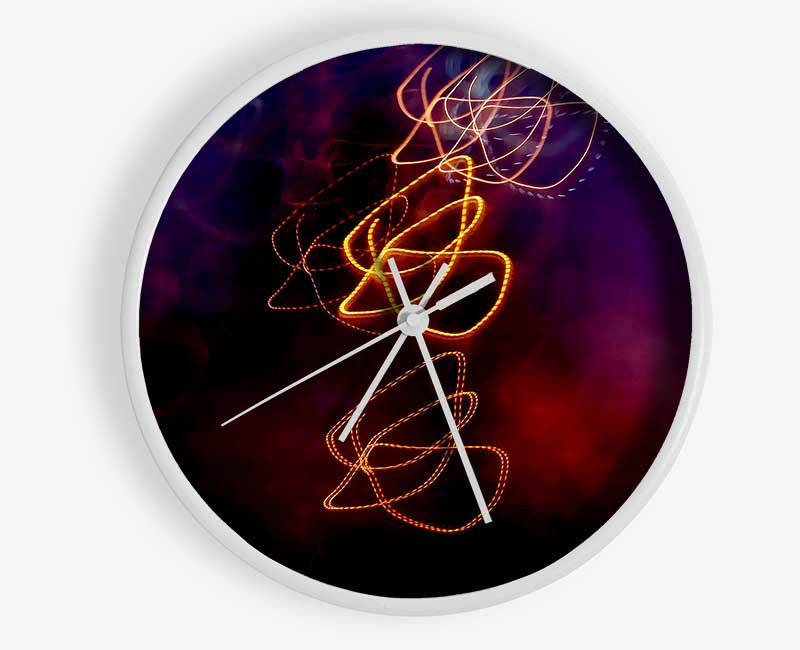 Fire Flies Clock - Wallart-Direct UK