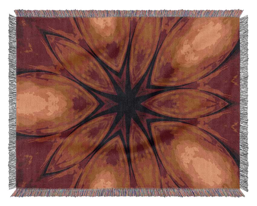 Fire Flower Woven Blanket