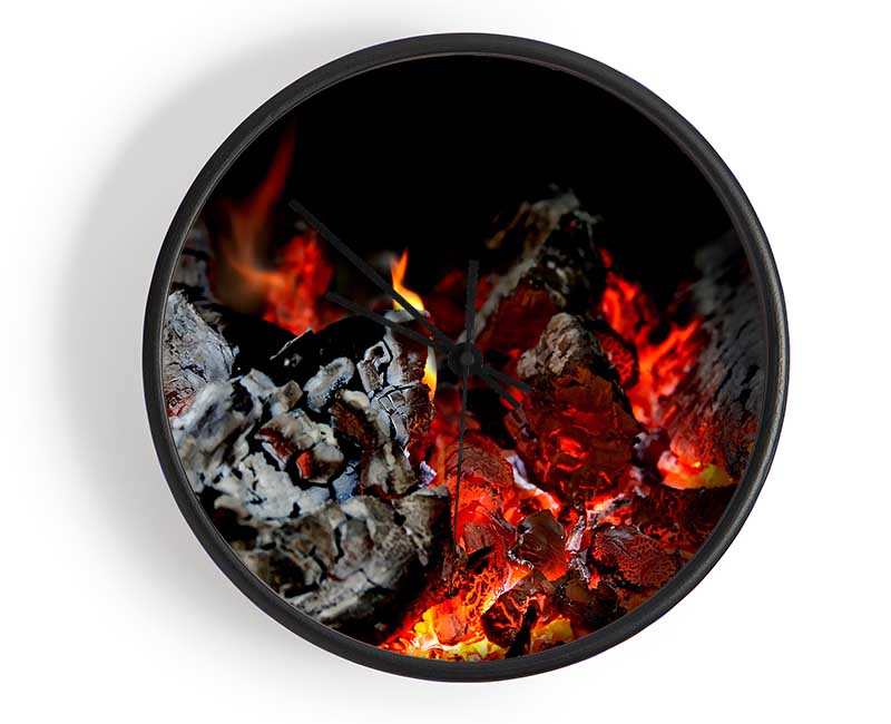 Fire Clock - Wallart-Direct UK