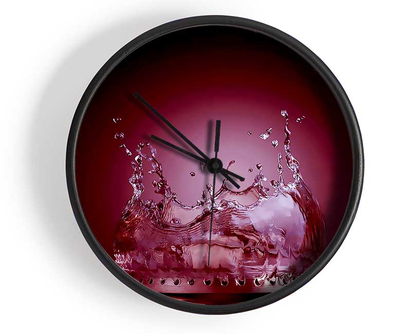 Flames Of Water Mulberry Clock - Wallart-Direct UK