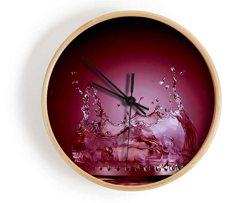 Flames Of Water Mulberry Clock - Wallart-Direct UK