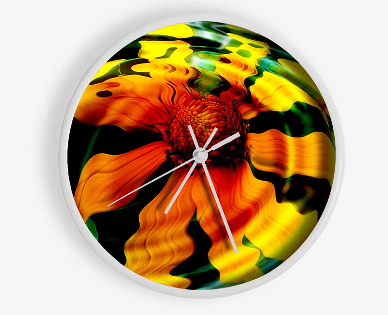 Flower Drop Clock - Wallart-Direct UK