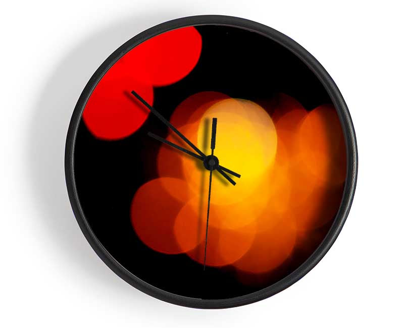 Golden Red Berries Clock - Wallart-Direct UK