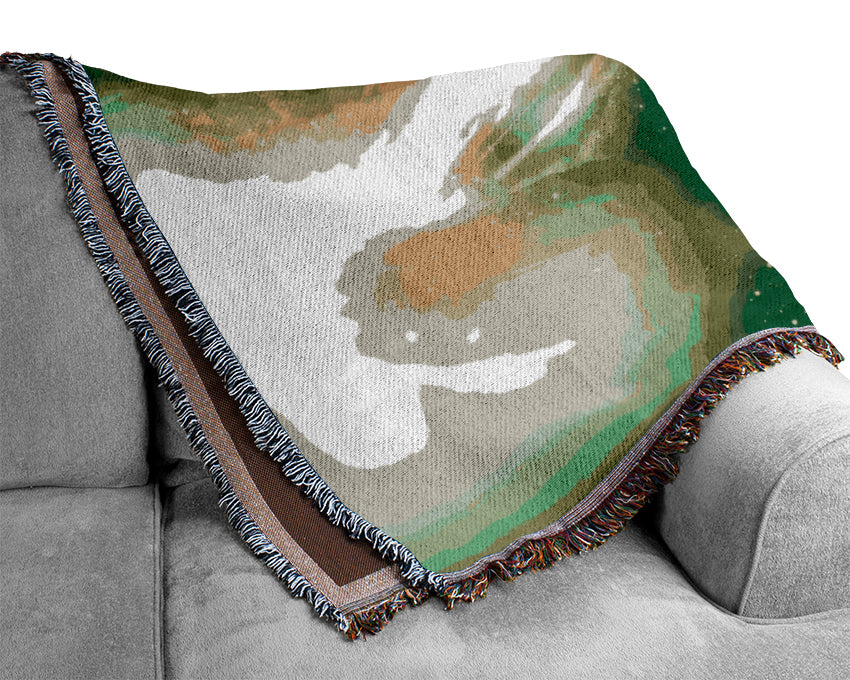 Green Infusion Woven Blanket