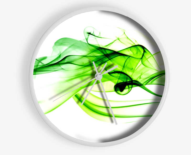 Green Smoke Clock - Wallart-Direct UK