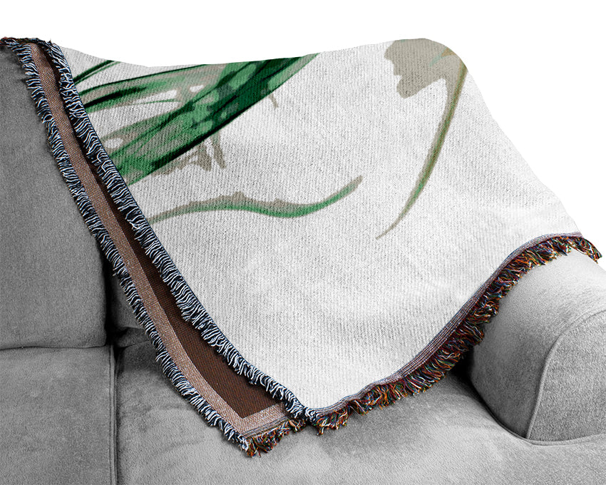 Green Smoke Woven Blanket