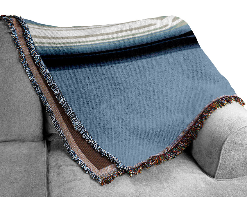 Grey Silk Woven Blanket