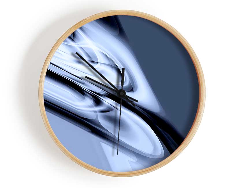 Grey Silk Clock - Wallart-Direct UK