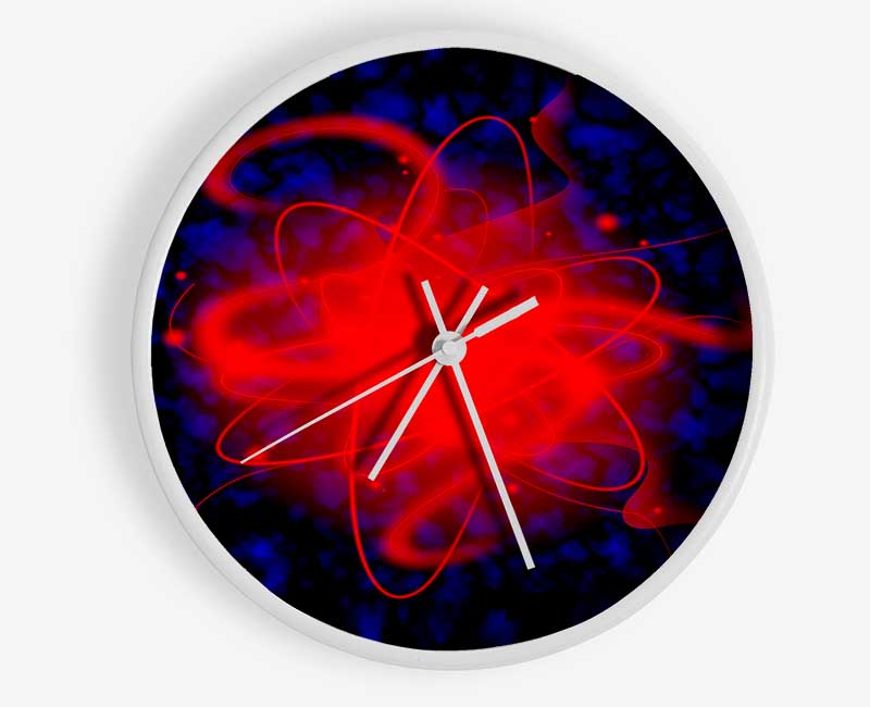 Heart Of The Matter Red Clock - Wallart-Direct UK