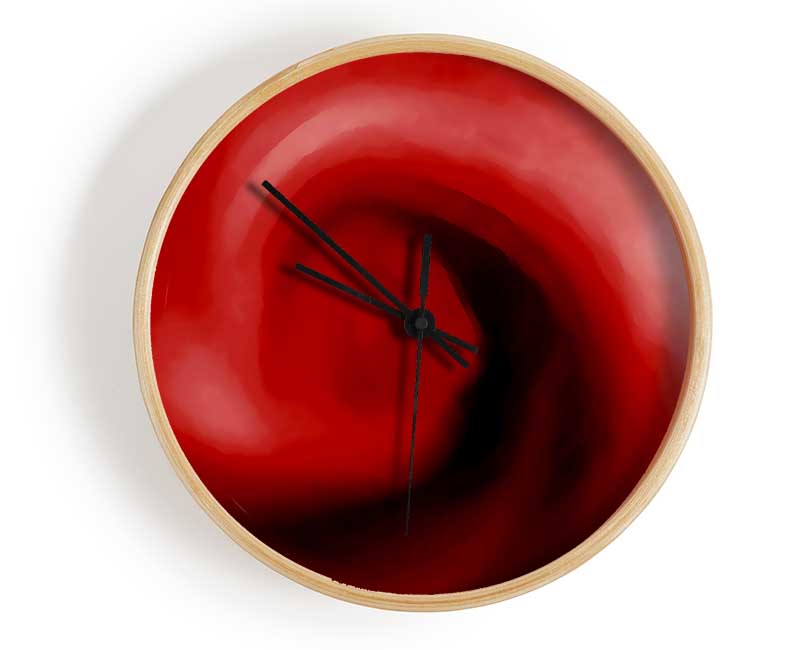 Hurricane Red Clock - Wallart-Direct UK