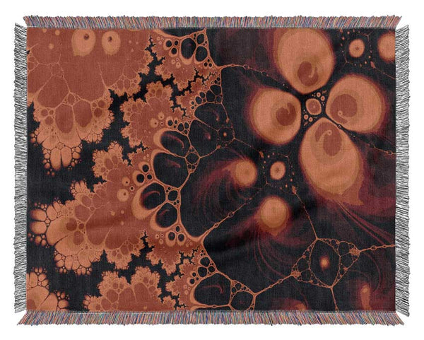 Hydrolysis Dream Red Orange Woven Blanket